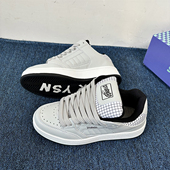 ins潮流百搭情侣休闲板鞋 新款 男2024冬季 港风灰色小众复古面包鞋