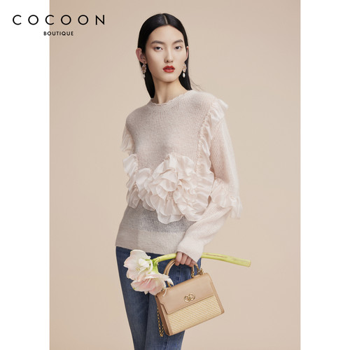 商场同款毛衫COCOON套头圆领