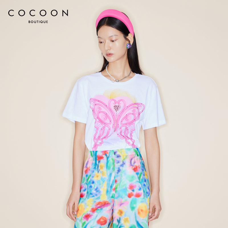 商场同款蝴蝶图案COCOON