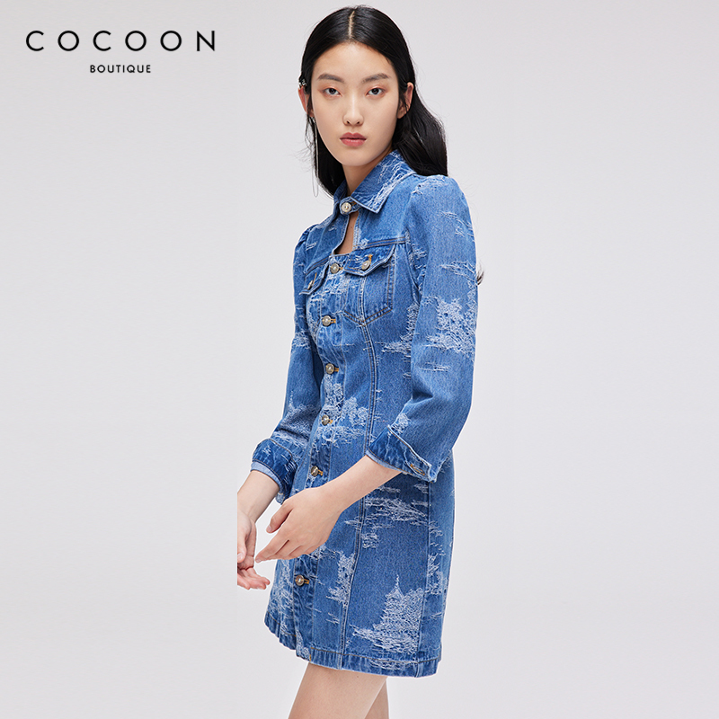 COCOON商场同款气质裙子2022时尚