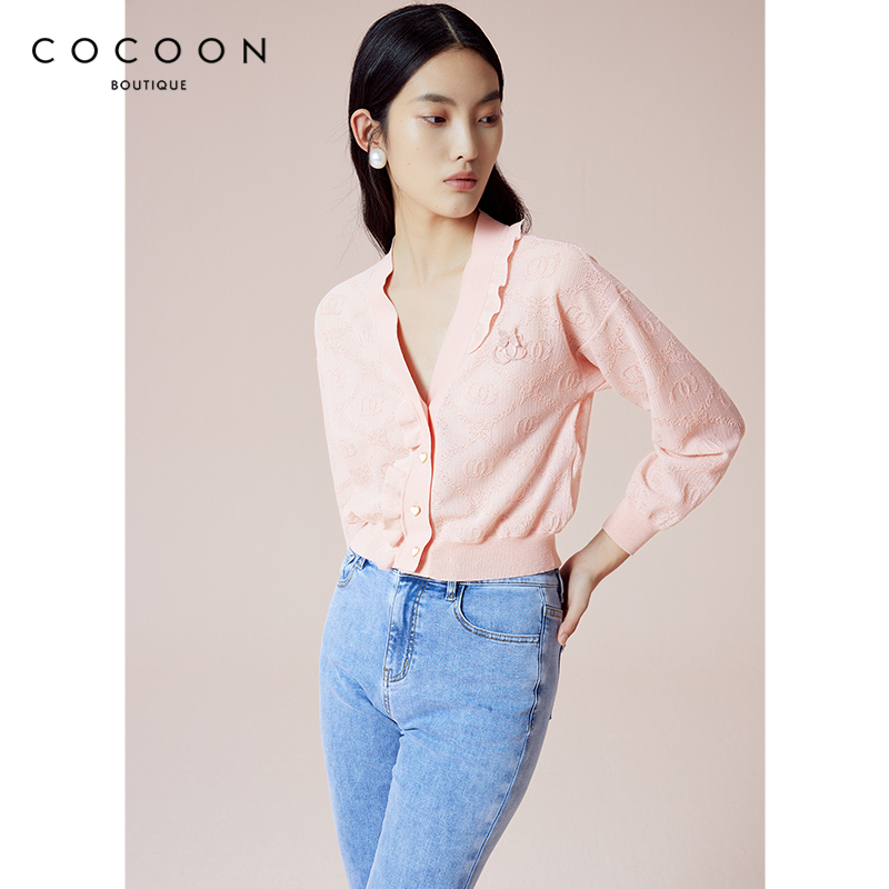 商场同款外套COCOON荷叶设计