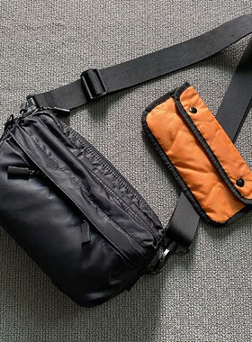 日系潮牌 FORCE 2WAY WAIST 防水腰包休闲男包通勤功能单肩斜挎包