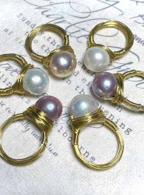 欧美风手工绕线戒指根据指围定制