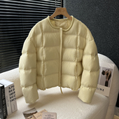 针织拼接百搭显瘦保暖高品质原版 above deck圆领羽绒服女短款 外套