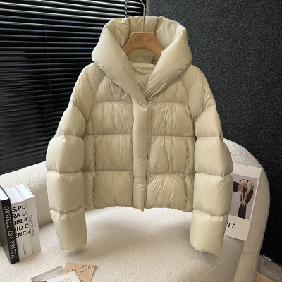 above deck云感泡芙羽绒服女短款连帽肌理感宽松爆款加厚保暖外套