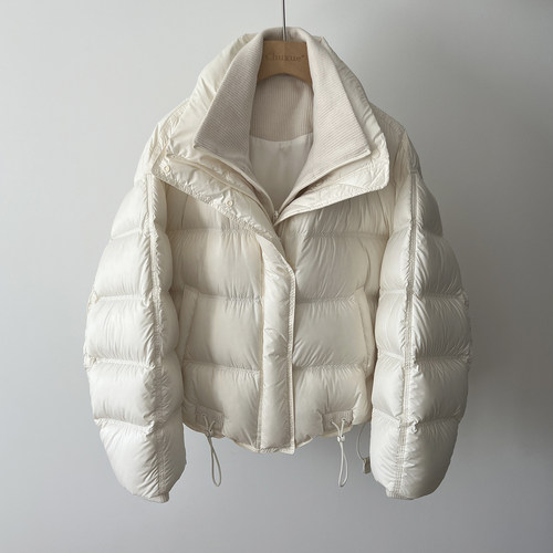 above deck羽绒服女短款加厚保暖假两件拼接2026网红爆款面包服潮