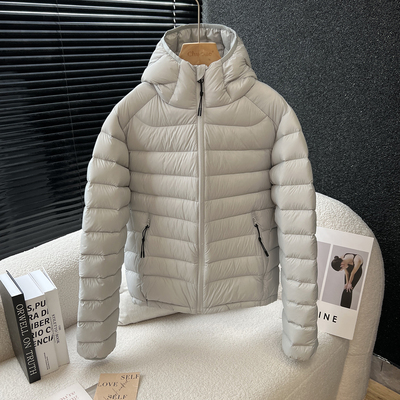 above deck排骨羽绒服女短款连帽95白鸭绒轻薄三防男女情侣款外套