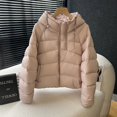 above deck新款云朵泡芙连帽羽绒服女短款双拉链原创加厚宽松女装