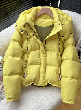 above deck加厚羽绒服女韩版宽松脱卸帽网红爆款2025冬季新款外套