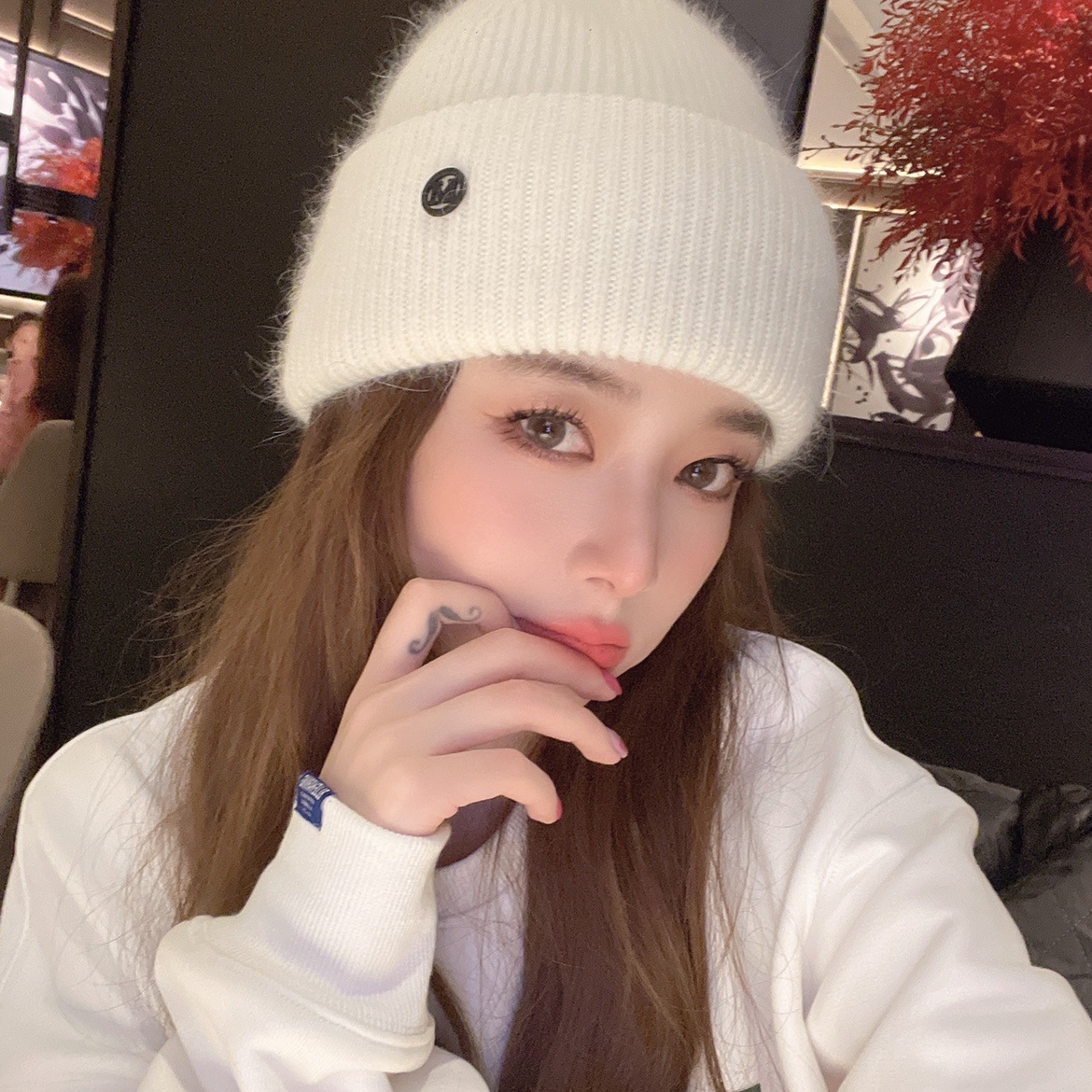 秋冬女冬季保暖帽子潮针织帽