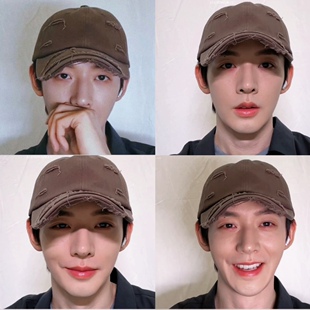 邓为同款帽子复古做旧破洞棒球帽鸭舌帽个性显脸小日系百搭遮阳帽