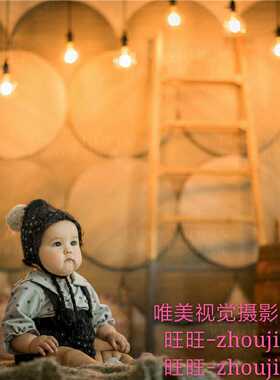 2019新款影楼儿童实景婚纱摄影棚装修设计制作拍摄景制作w-4016