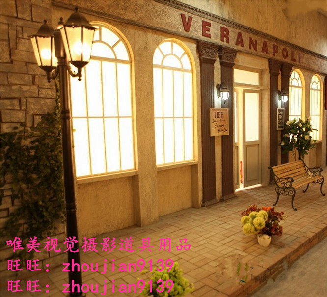 2018新款影楼儿童实景婚纱摄影棚装修设计制作拍摄景制作w-2656