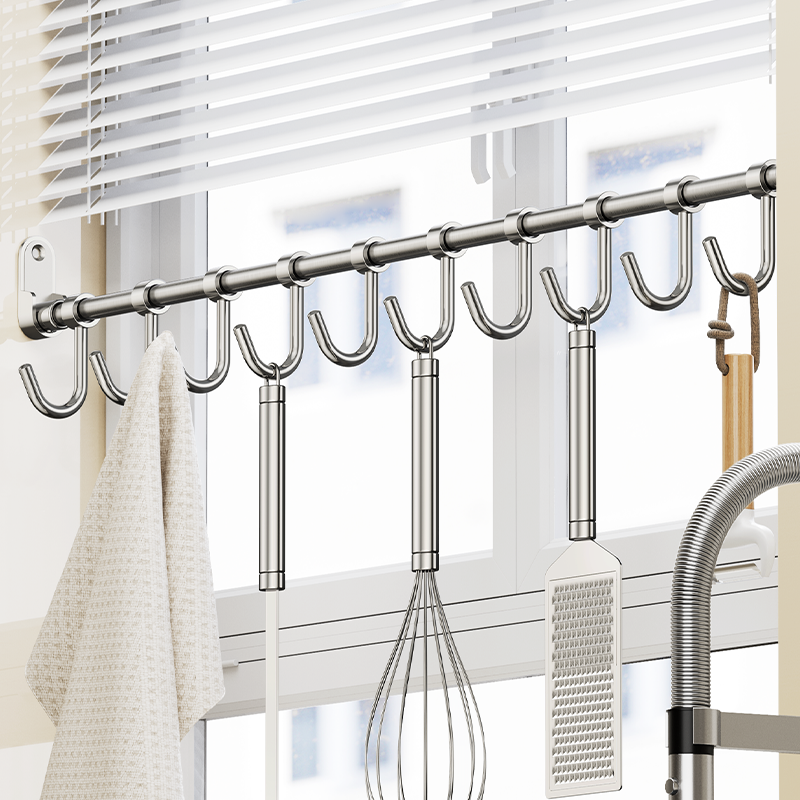 可定制厨房304不锈钢挂钩架