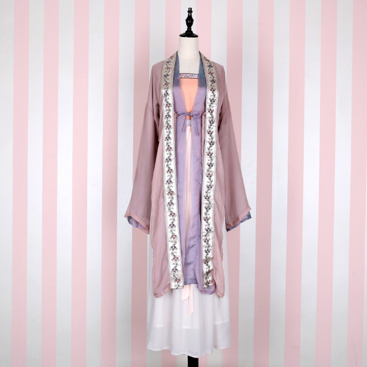 新款女士汉服宋代褙子汉服日常改良摄影写真大家闺秀演出服装出租