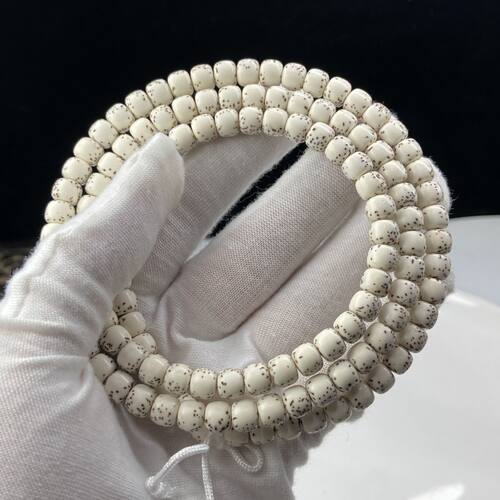 海南星月菩提河豚手串原生态半壁江山大留白佛珠高密男女单圈手串