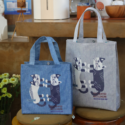 防水覆膜耐脏易搭理手提包日单