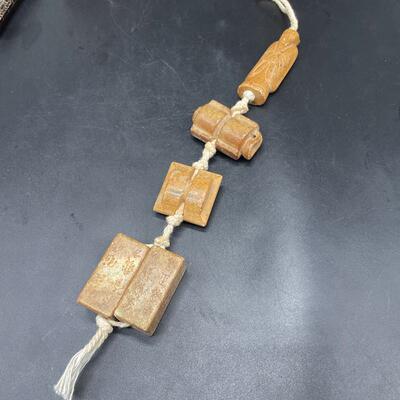 汉三宝吊坠挂件老料卯司南佩工字玉佩玉坠腰佩配饰挂件玉翁仲旧藏