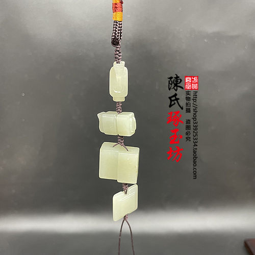 和田玉冈卯玉吊坠翁仲玉佩车挂