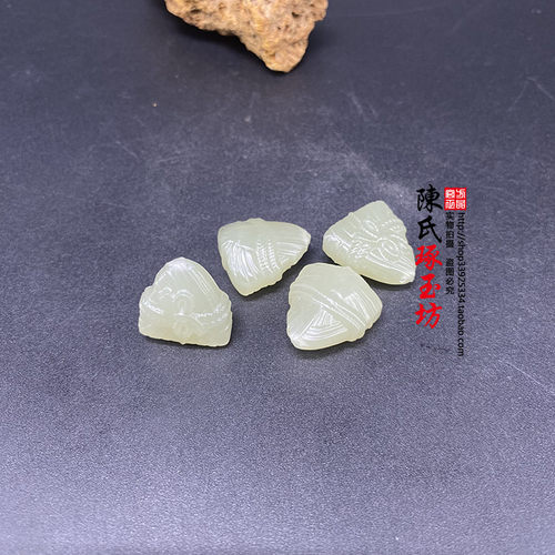 青白玉手工DIY玉坠散珠和田玉坠