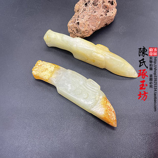 岫玉仿古玉马头玉佩玉吊坠颈饰挂件手把件桶珠祥云纹玉佩挂饰玉马