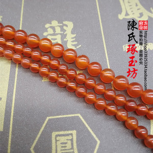 天然红玛瑙散珠串珠DIY手工手链项链材料饰天然水晶成品菩提配珠