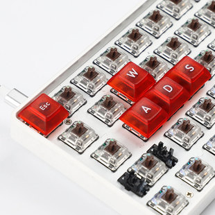 DSA高度ABS透明机械键盘键帽UV矮帽WASD方向ESC增补键帽
