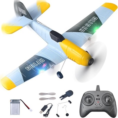Z61遥控滑翔机BF109遥控战斗无人机固定翼航模泡沫直升飞机玩具