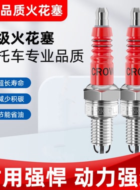 适用摩托车三轮车国四电喷火花塞A7RTC/D8RTC/B8RTC电阻型火花塞