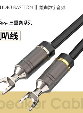爱丁堡机架AudioBastion 音频喇叭线HIFI音响Y型插头2.5m纯铜