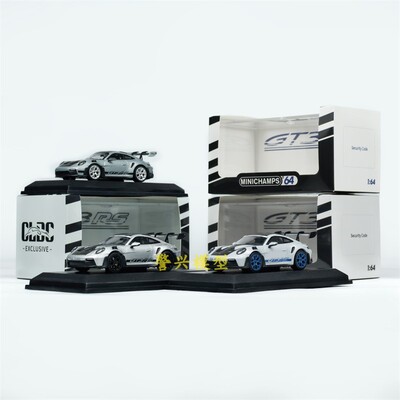 迷你切MINICHAMPS1:64保时捷PORSCHE911 992 GT3 RS轿车跑车模型