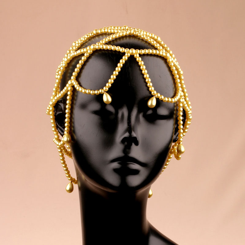 异域风情珍珠发饰新娘头饰古典舞民族风流苏链条造型饰品,饰品/流行首饰/时尚饰品新,发饰,淘宝优惠券,粉丝福利购,淘宝优惠卷