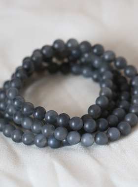 天然新疆和田玉青花手串手链佛珠