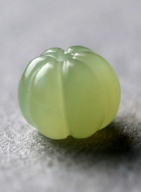 天然和田玉散珠南瓜珠黄玉珠子玉石单珠配件文玩配饰正品手串配珠