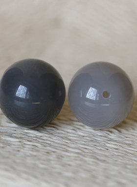 天然烟紫色和田玉散珠单珠烟紫玉散珠玉石珠子圆珠多宝手串配珠