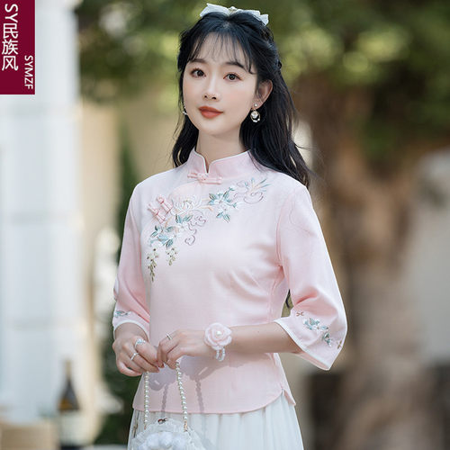 中式汉服禅意茶服中国风唐装套装