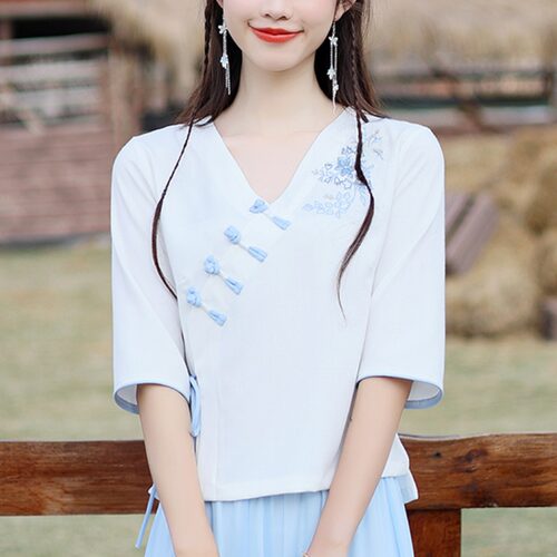 采耳师服装小个子仙气复古汉服