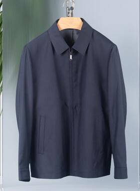 金利来男装翻领夹克衫 秋冬纯色含羊毛商务外套MJSGA2913035-95