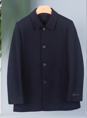 金利来商务男装毛呢大衣 冬季翻领中青年标准款外套MJLF36013211