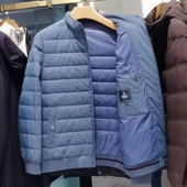 金利来轻薄羽绒服男装 冬新款 立领白鹅绒外套MDS21131411