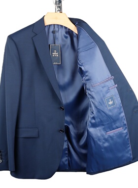 金利来男装商务休闲西服深蓝色修身外套青年正装MZTF28016225-95