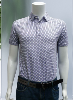 金利来短袖翻领T恤男装夏季透气中青年上衣MTSD158-31006-35