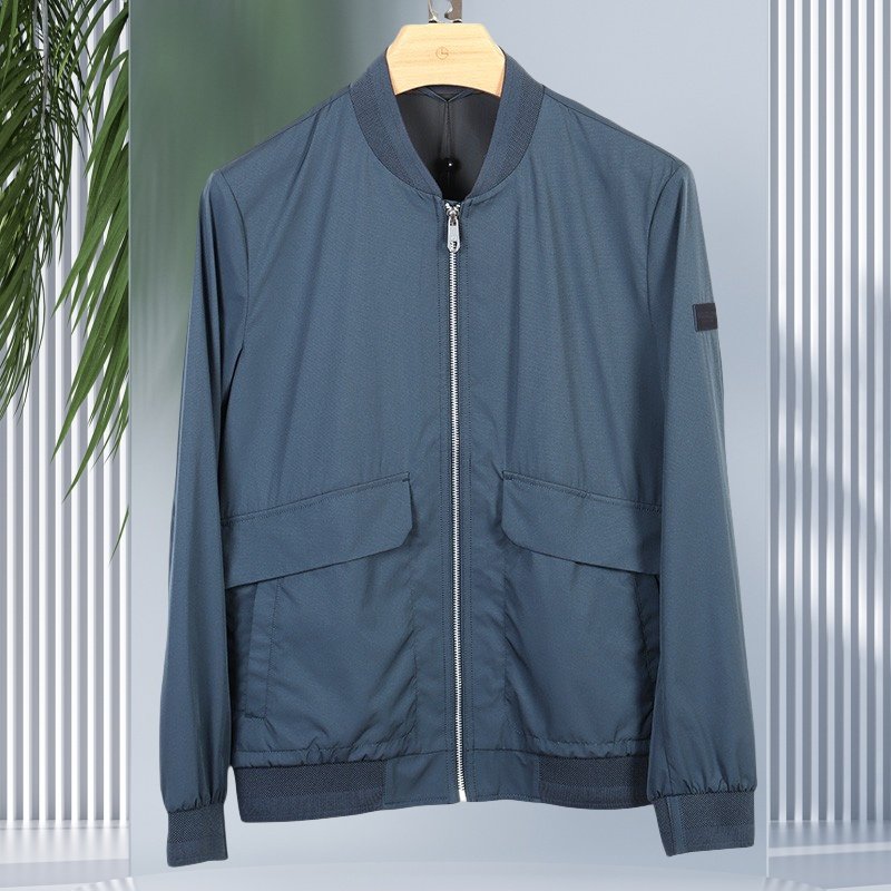 金利来男装夹克 春薄棒球领新款商务正装外套MJS22111411-54