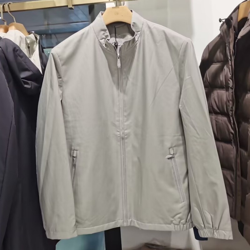 金利来夹克 秋季新款立领薄款含桑蚕丝休闲外套MJS21231706-18/74