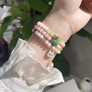 弹力串珠表链iwatch手表表带applewatch款狐狸面具s10串珠表链s9