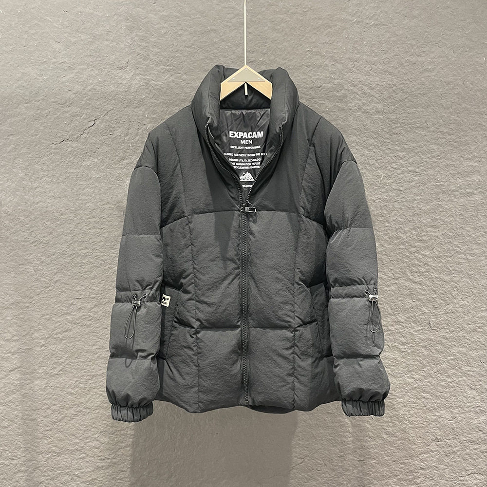 2025新品羽绒服男高定肌理感面料立领加厚男士羽绒服 现货