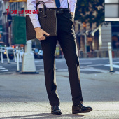 直筒修身 新款 商务上班休闲西装 裤 才子男士 子青年免烫正品 西裤