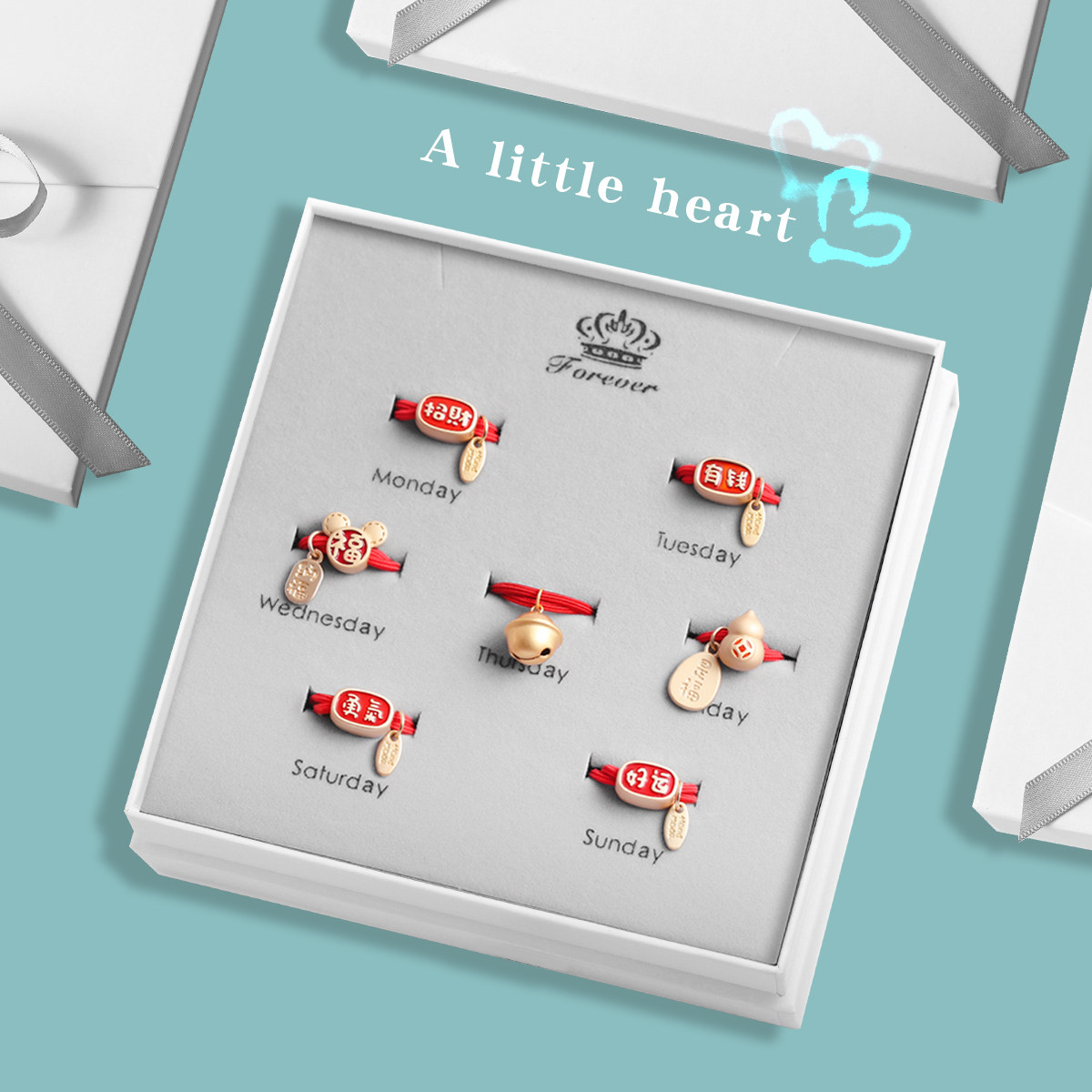 新年发饰礼盒925纯银铃铛女