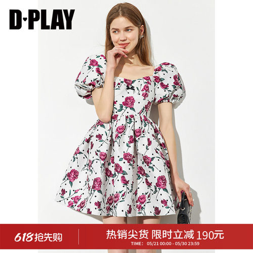 泡泡短袖蓬蓬裙摆DPLAY