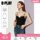 DPLAY 胸垫吊带背心女 百搭黑色高弹一体式 惠品 2025年夏季